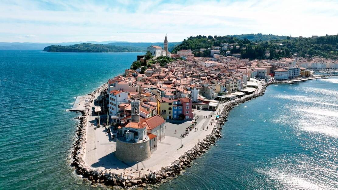 La mer Adriatique Entre Izola et Primosten